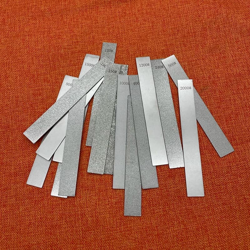 Pietra per affilare diamantata professionale senza base, grana 80-3000 # Strumento per affilare i coltelli con pietra per affilare Accessori per la lavorazione del legno fai-da-te Cucina