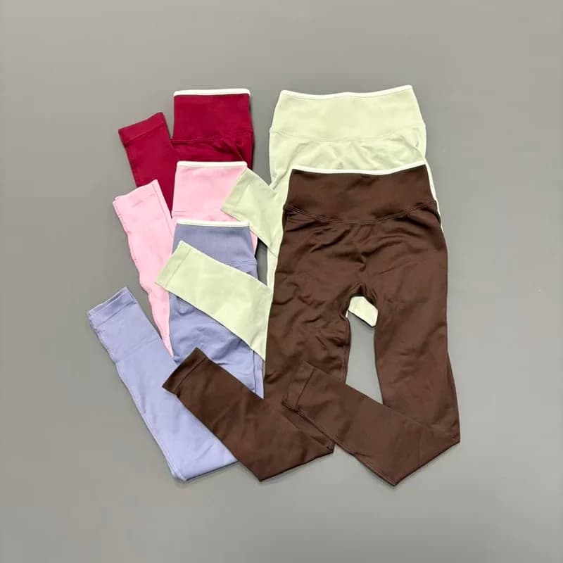 Leggings da Palestra per Donna, Senza Cuciture, Vita Alta, Push-Up, Morbidi ed Elastici, per Fitness, Allenamento, Corsa, Jogging, Yoga e Sport