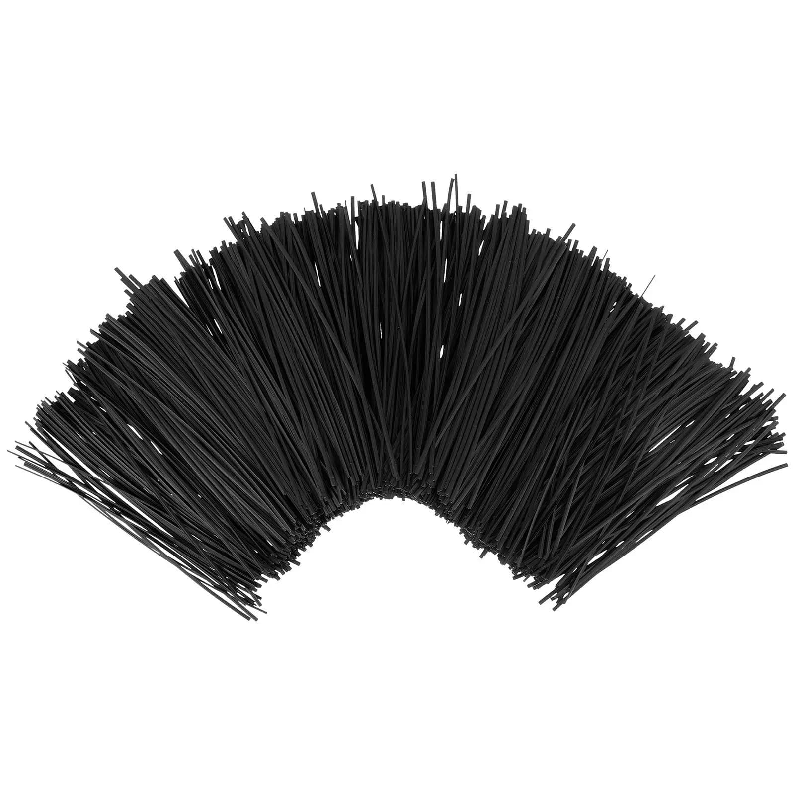 1000Pcs Eco Friendly Reusable Plastic Coated Iron Wire Cable Ties Bendable Cord Organizer for Data Cables Wires Home Office