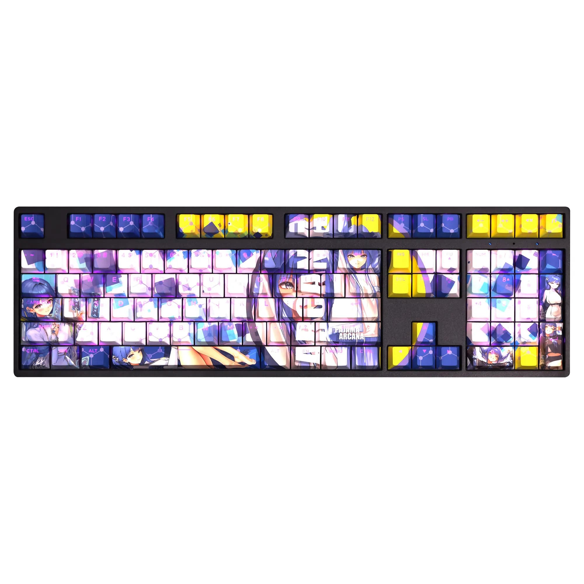 108 Keys/Set ARCANA‌ Cute Sexy Girl PBT Keycaps Cherry Height for MX Switch Mechanical Keyboard Game Custom