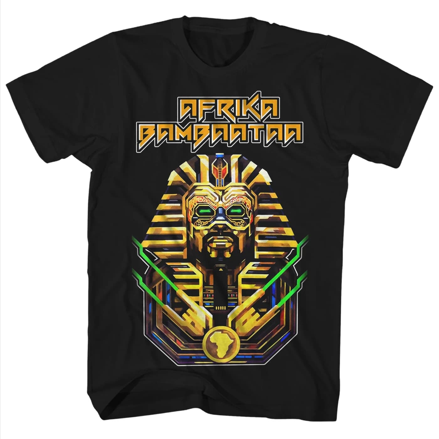 UZN Afrika Bambaataa Pharaoh Graphic 100% cotone camicia unisex 2026 Estate Nuova T-shirt streetwear hip hop Y2K da uomo