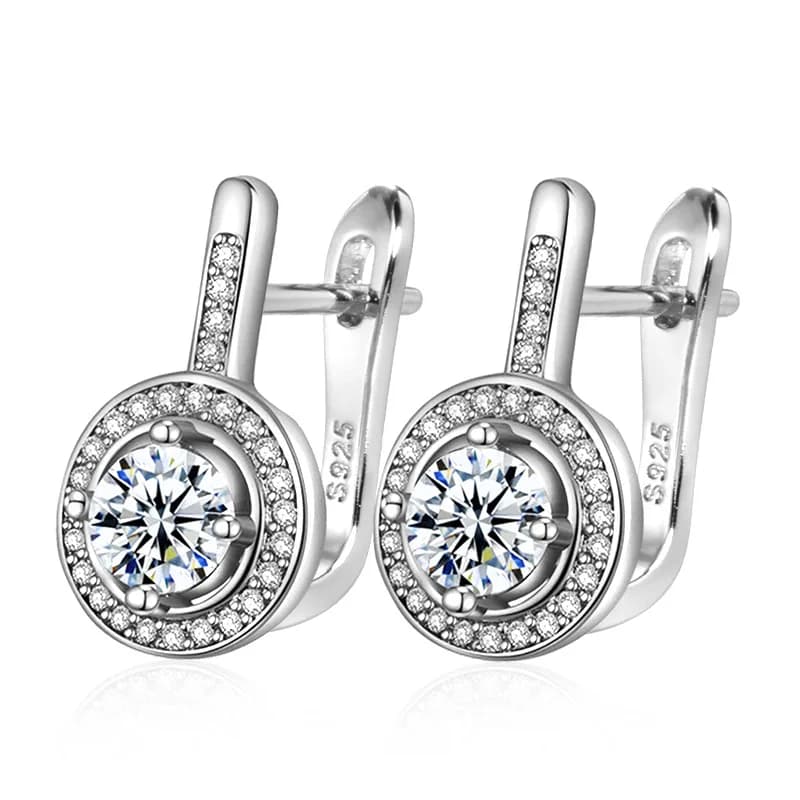Nuovi Orecchini in Argento Sterling 925 con Moissanite, Gioielli di Lusso alla Moda per Donne, Accessori Classici Femminili, Regali di Compleanno