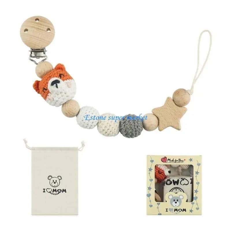 090B Catena per clip per ciuccio per bambino Culla per bambino Decorazione appesa Elegante porta ciuccio Corda per regalo per