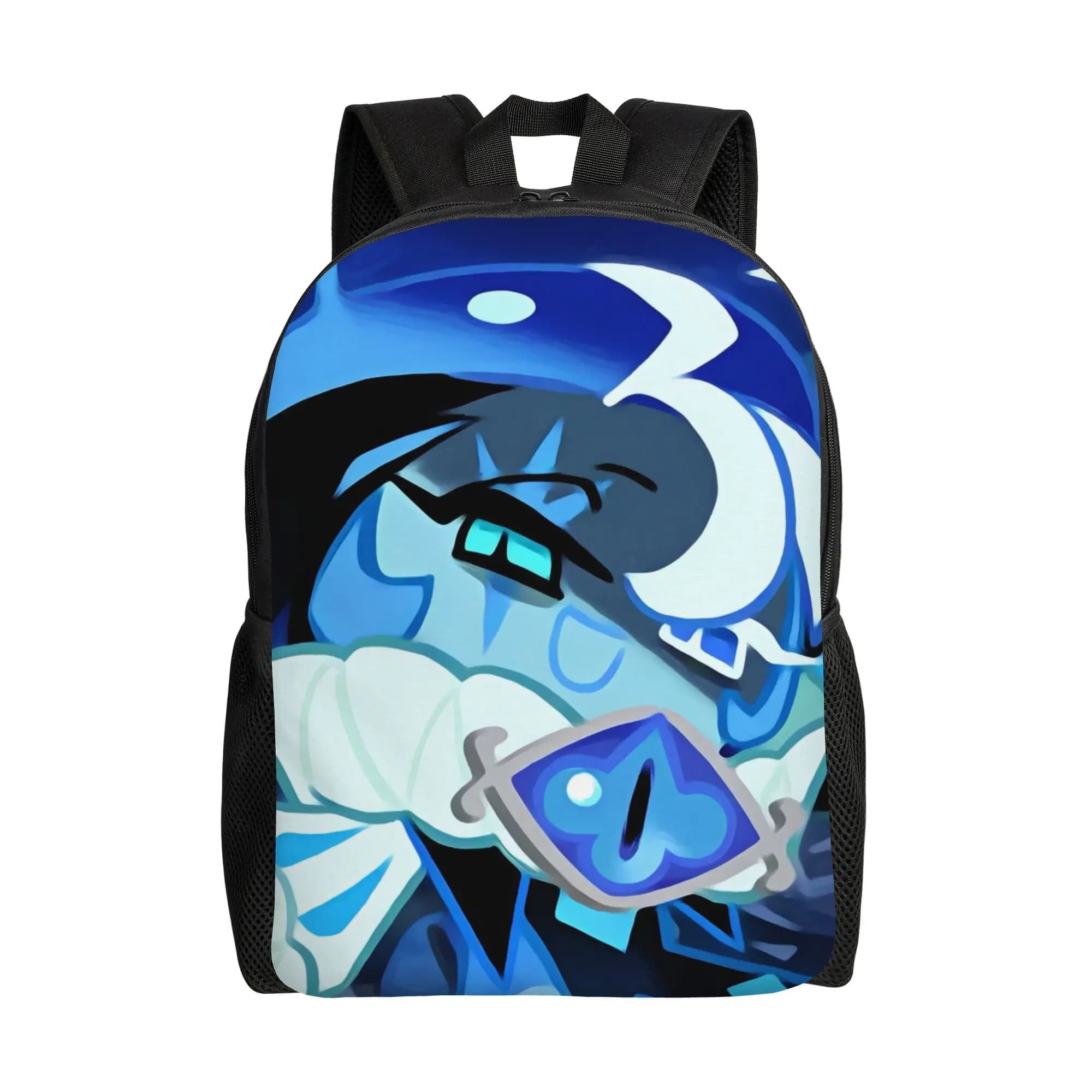 Zaino Shadow Milk Cookie Run Kingdom per uomo e donna, zaino per la scuola superiore, borse in tela per college con cartoni animati e anime, con tasca