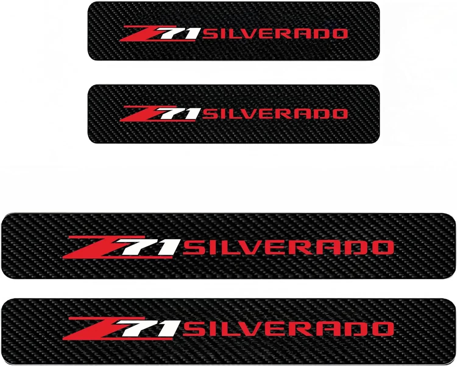 Wall sticker for car door protection Car door guard Carbon fiber Decalcomania Accessories for styling for GMC 1500 compatible with Z71