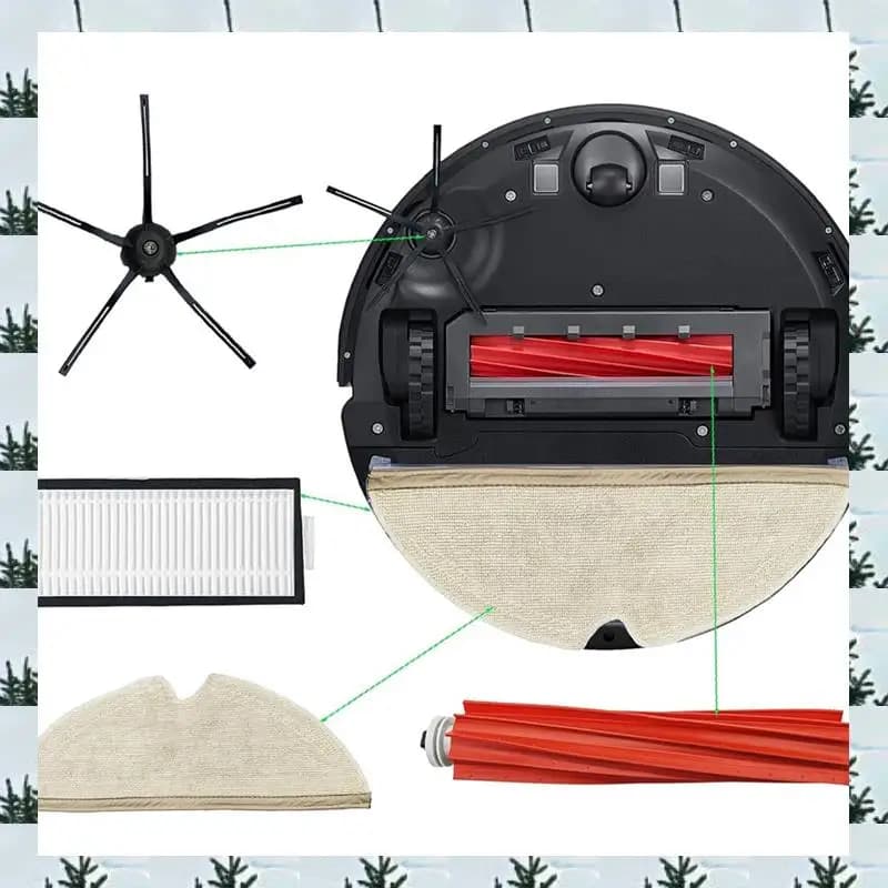 ABLG Per Roborock Q7/Q7+/Q7 Max+/Q7 Max Plus Robot Aspirapolvere Spazzola Laterale Principale Filtro Hepa Mop Panno Sacchetti Per La Polvere Pezzi di Ricambio