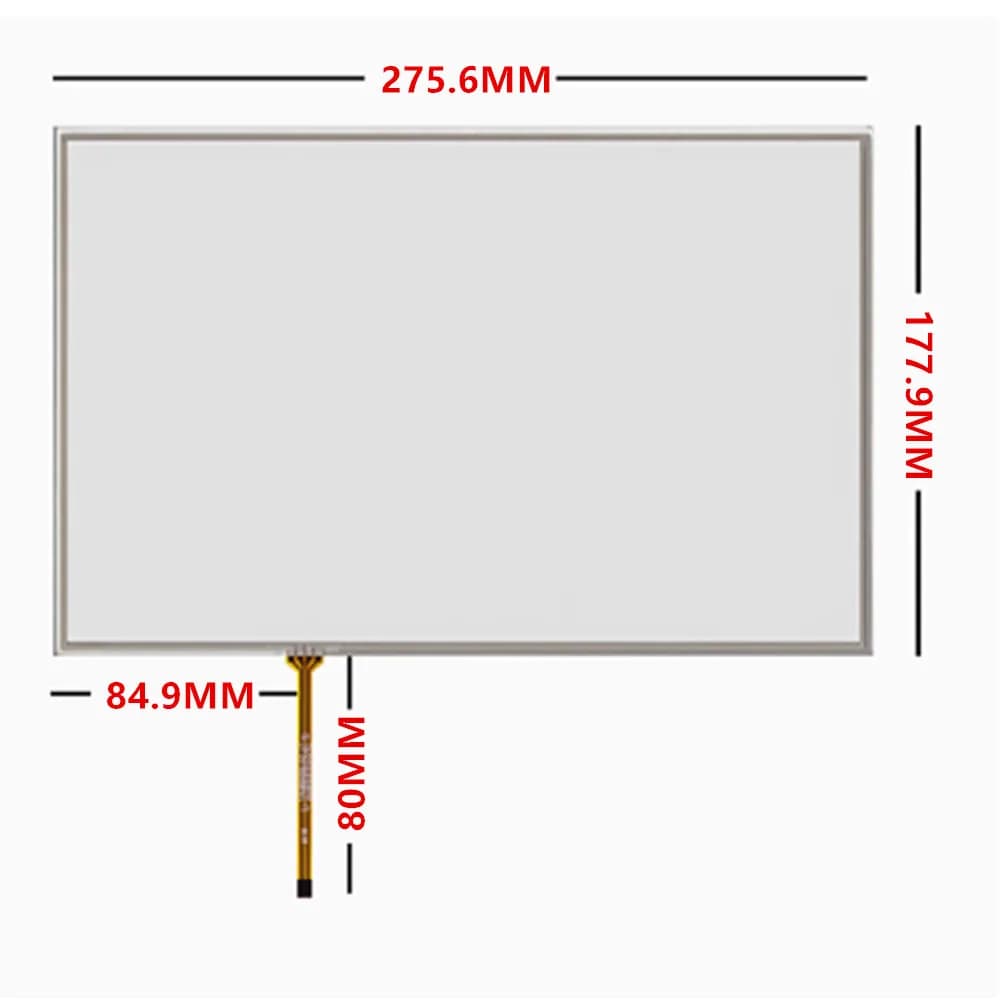 12.1 pollici 275mm * 177mm 4pin Resistenza Digitizer Touch Screen Pannello di Vetro DVD Attrezzature Mediche Industriali Parti Multimediale