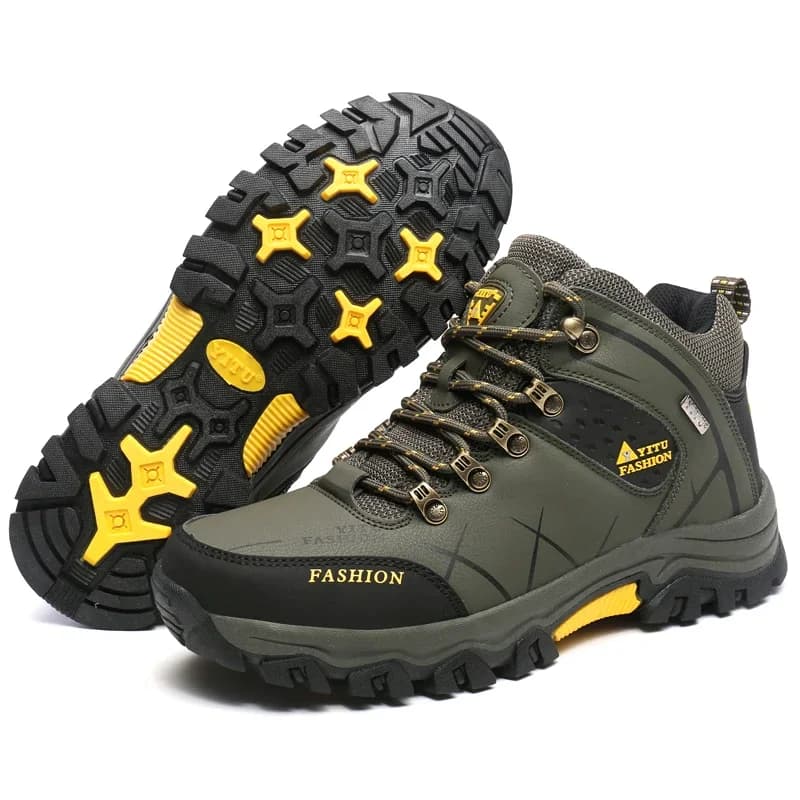 Scarpe da trekking Stivaletti da uomo Scarpe da arrampicata anticollisione da campeggio all'aperto Scarpe da ginnastica da trekking da arrampicata con lacci Scarpe da uomo di grandi dimensioni