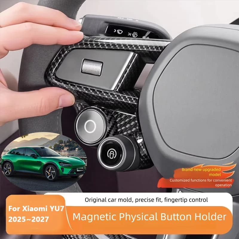 For Xiaomi YU7 2025~2027 2026 Car Steering Wheel Trim Cover Magnetic Physical Convenient Button Holder Interior Auto Accessories