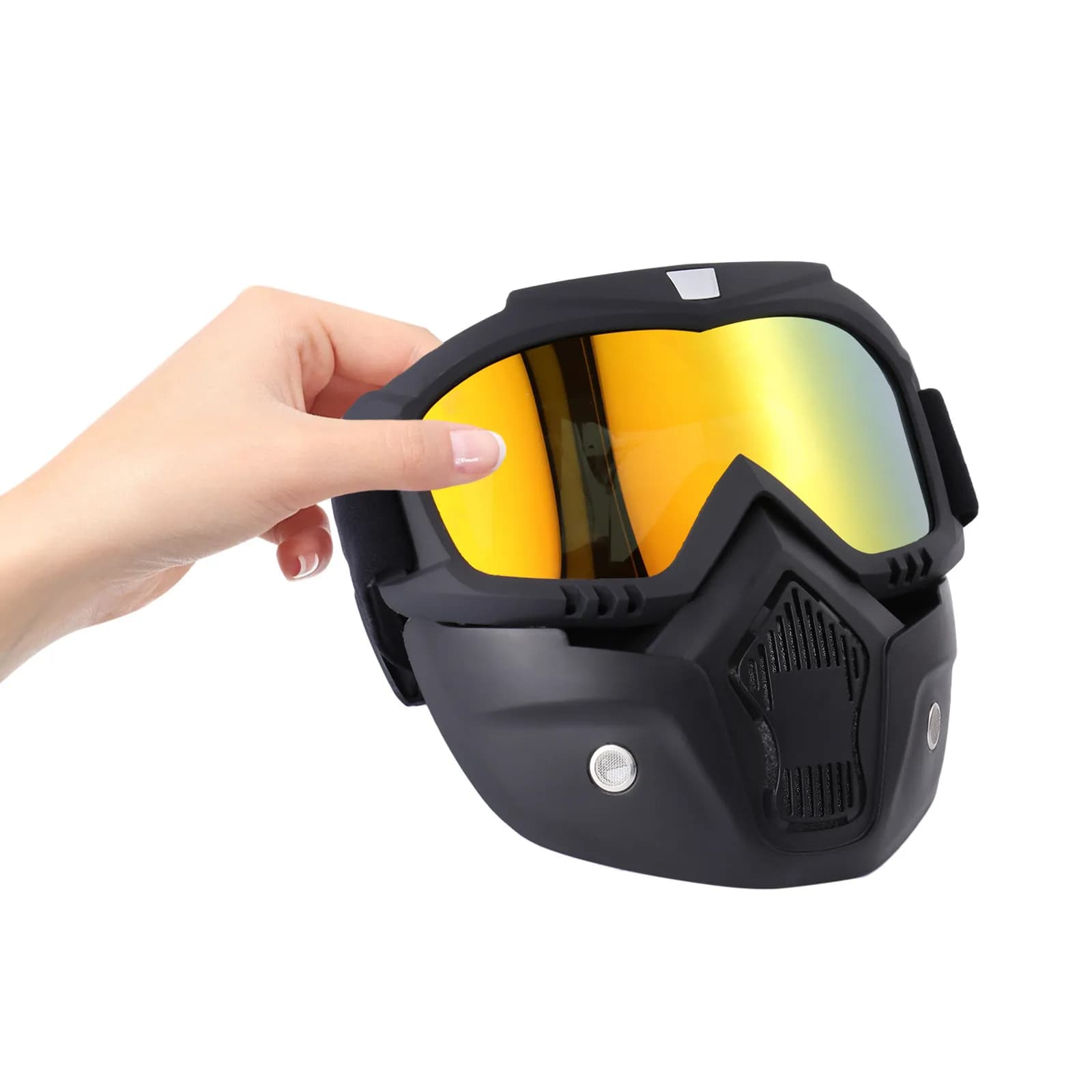 Vintage Cross Country Motorcycle Goggles Waterproof Anti-Fog High Impact Scratch Resistant Ski Snowboard Riding Goggles