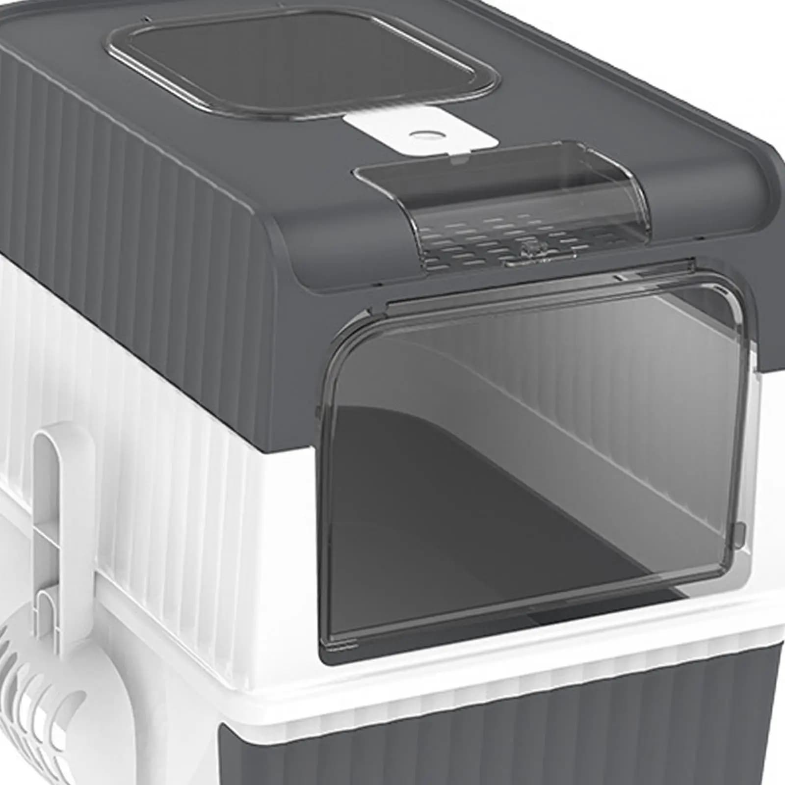 Foldable Large Cat Litter Box with Lid Top Entry Cat Litter Container Anti Splashing Pet Accessories Fully Enclosed Cat Toilet