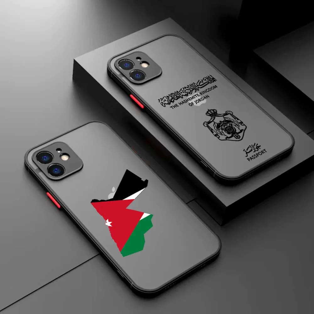Custodia per telefono Jordan Passaporto per iPhone 16 15 14 13 12 11 Mini Pro Max X XR XSMax 7 8 6 6s Plus Cover posteriore trasparente opaca