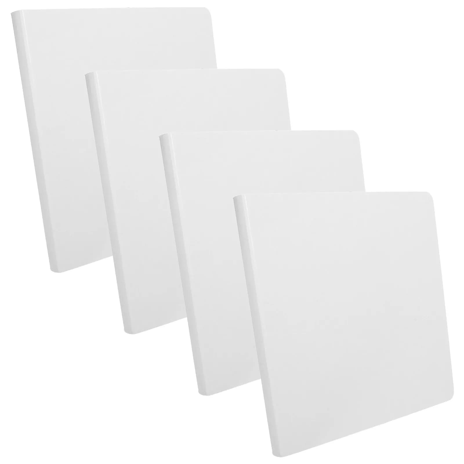 4Pcs Blank Sketchbook Thick Cardstock Paper Drawing Book Rounded Corners Art Journal for Preschool Classroom DIY Story