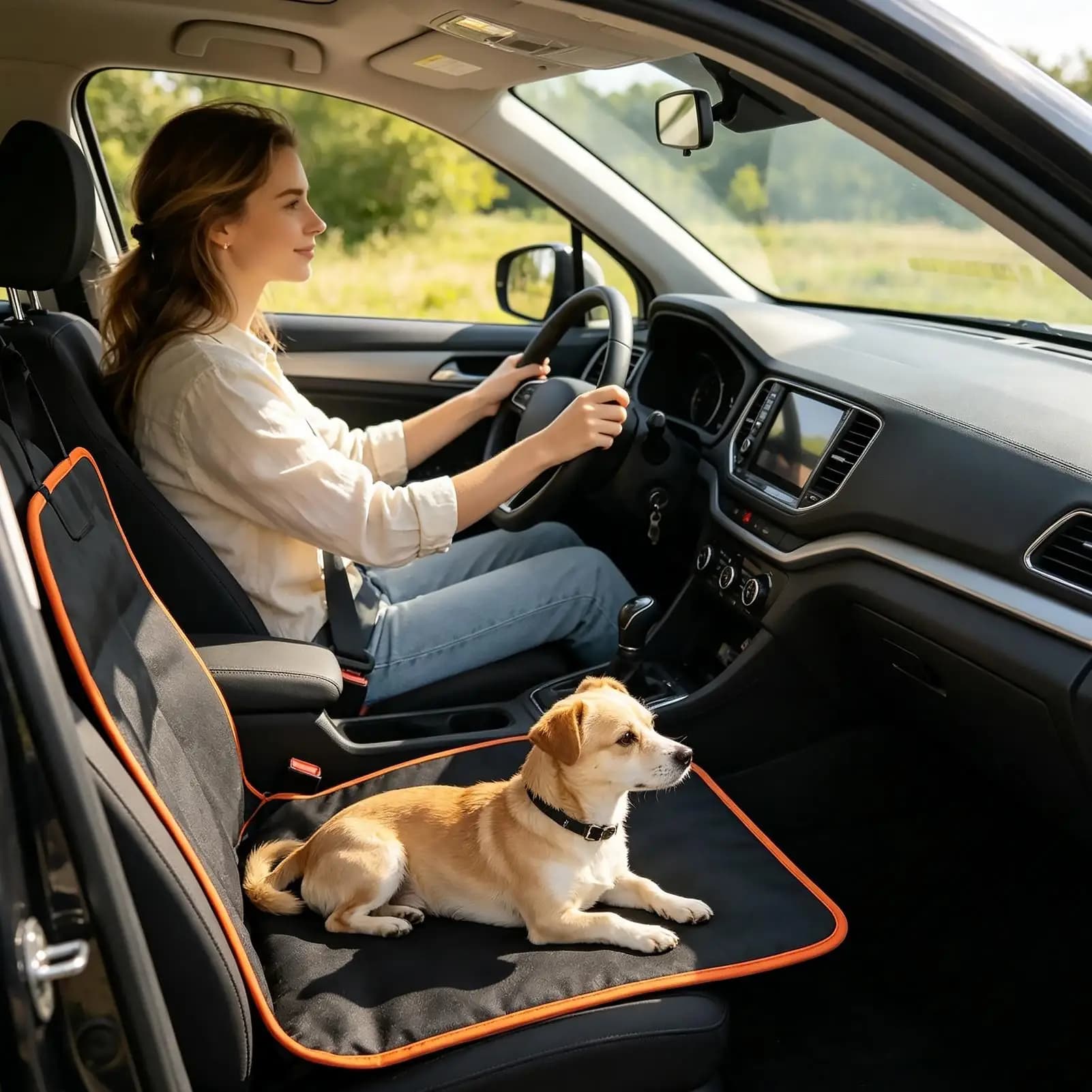 Coprisedile per Cani Resistente alle Macchie, Universale, Impermeabile, per Auto, Camion, SUV, Viaggi e Uso Quotidiano