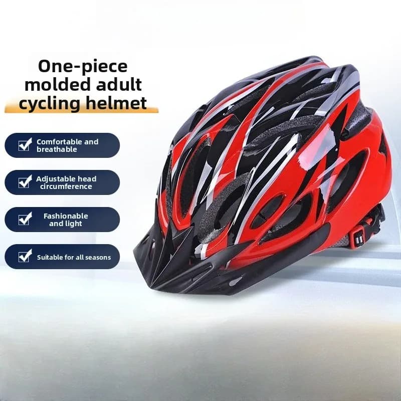 Unisex Bicycle Helmet for Open Sports, Breathable and Forged, Cycling Equipment