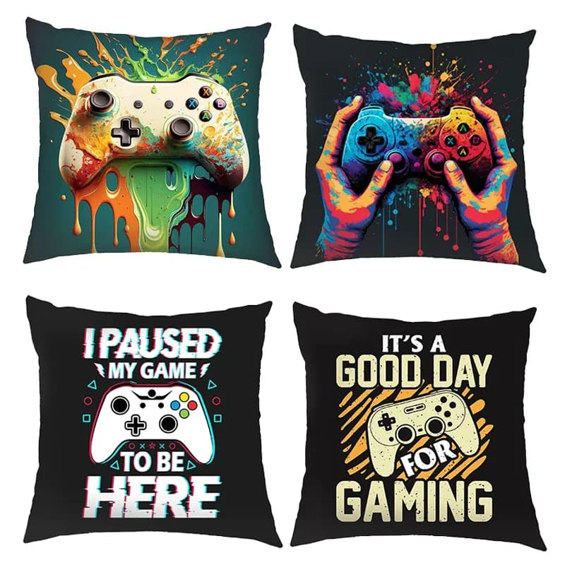 Funny Gamepad Gamer Dressing for pillows video game Fan federa sofa bedroom office federe house holiday car bedding gift