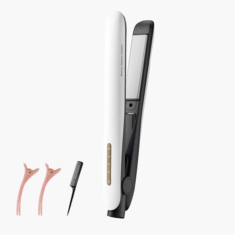 Hair Plate 2 in 1, Straightener and Hair Clip, Quick Heating, Negative Ions, 37W, Low Power, Portable, for Women