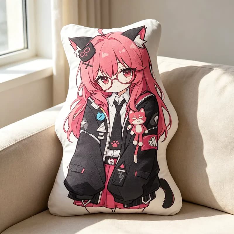 NTE Nanally Neverness to Everness Back Pillow Living Room Sofa Plush Cushion Suitable For Home Bedroom Room Decoration