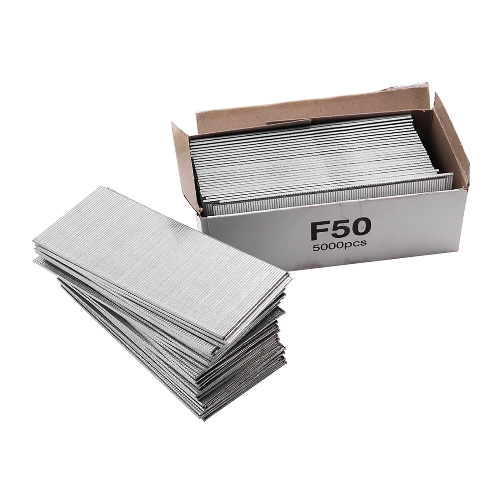 5000 Pz 18 Gauge Brad Chiodi 50mm Punti metallici Spilli F50 Inquadratura Pistola Sparachiodi Chiodi per Divano in Sughero Mobili Ristrutturazione Tappezzeria