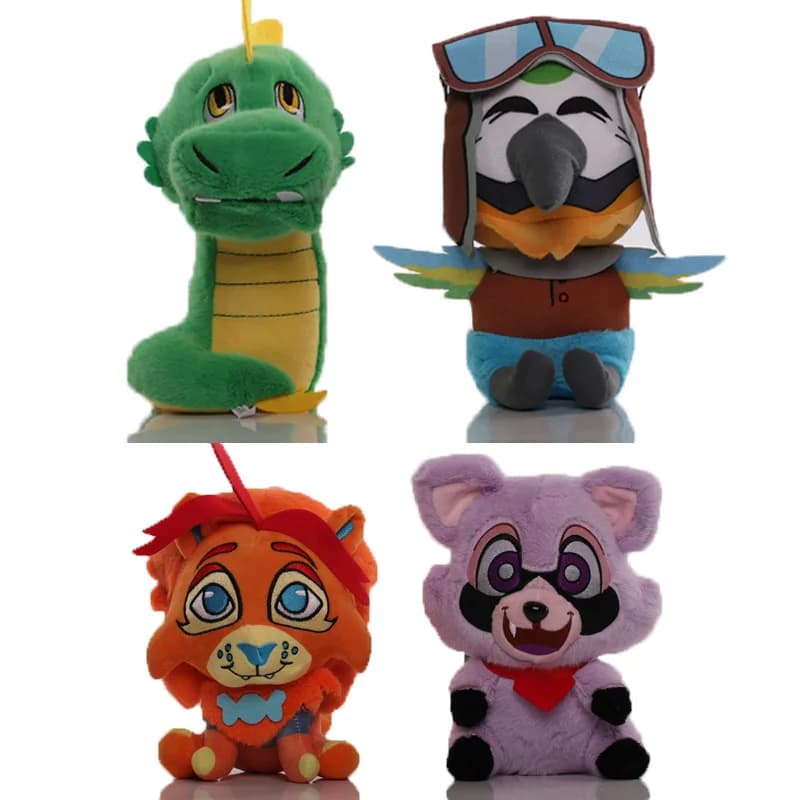 Indigo Park Rambley Peluche Bambola 20-26 cm Ara Mollys Fings Leon Rambley Procione Peluche Morbido Animali di Peluche Giocattoli Regalo