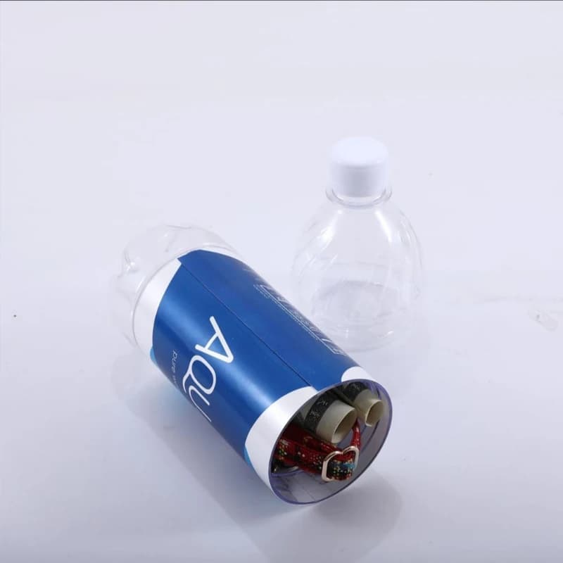 1 Pezzo Contenitore di Sicurezza a Forma di Bottiglia d'Acqua, Cassetta di Sicurezza Nascosta a Sorpresa, Contenitore per Denaro, Barattolo in Plastica per Nascondere Oggetti