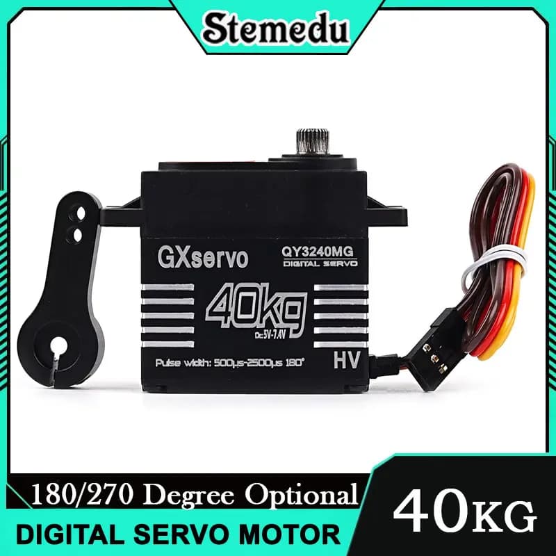 YP3240MG 40KG Servo digitale Coppia elevata 5.0-7.4V Metal Gear IP67 Impermeabile per 1:8 1:10 RC Crawler TRX6 SCX10 Baja