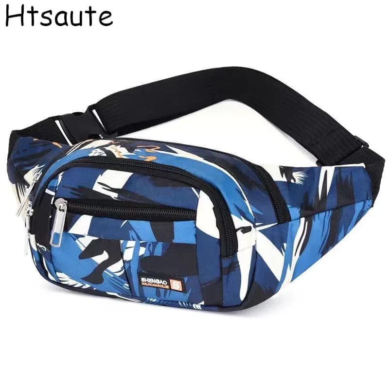Men's Waist Running Oxford Waterproof Multipurpose Sports Men's Travel Sling Chest Bum Hip Bags