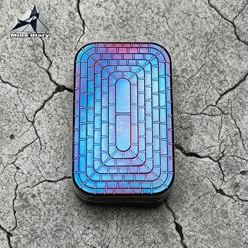 ZDEDC Z2 Tuning Fork Unlimited Pushing Slider Stress Relief Toy Titanium Fidget Slider for Adults and ADHD Focus Tool Fidget Toy