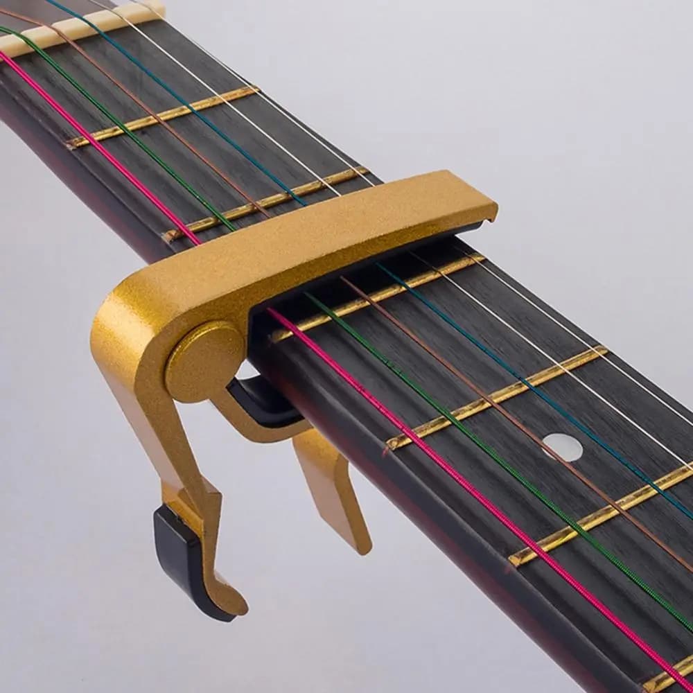 Morsetto per accordatura per cambio strumento musicale capotasto per chitarra elettrica in metallo Ukulele Bass
