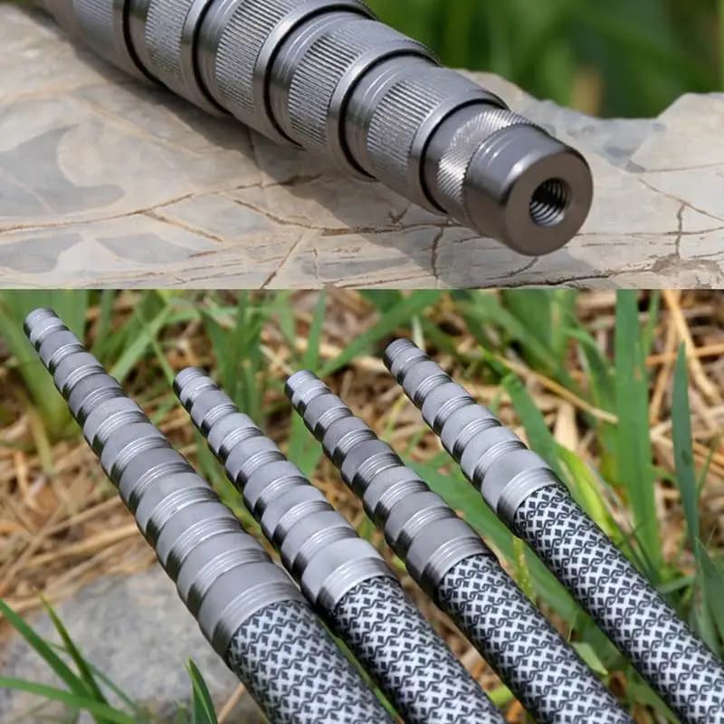 ZZ290 3m 4m Fishing Net Handling Pole Carbonfiber Fruit Picking Rod Top Screw Hole M8*1.2