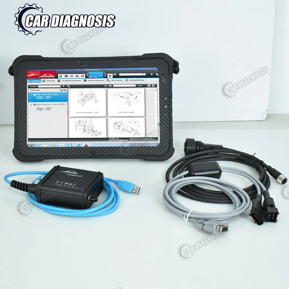 per linde canbox-bt 3003652501 cavo diagnostico per carrello elevatore per strumenti scanner automatico linde bt + tablet Xplore