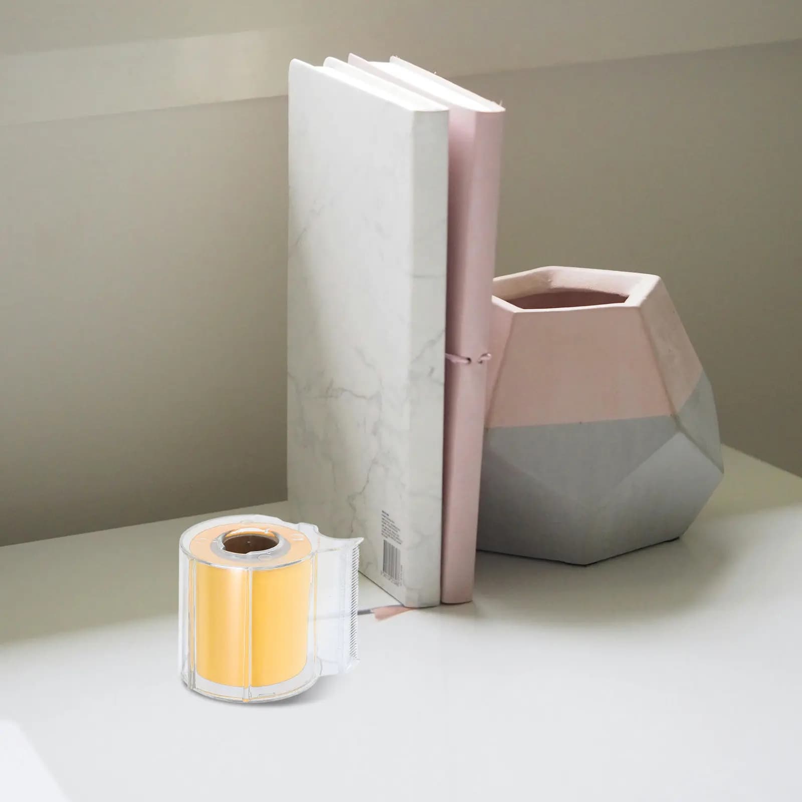 Sticky Notepad Tape 1 Roll Full Adhesive Compact Memo Pad Portable Note Roll for Office Home Study Scrapbook Memo