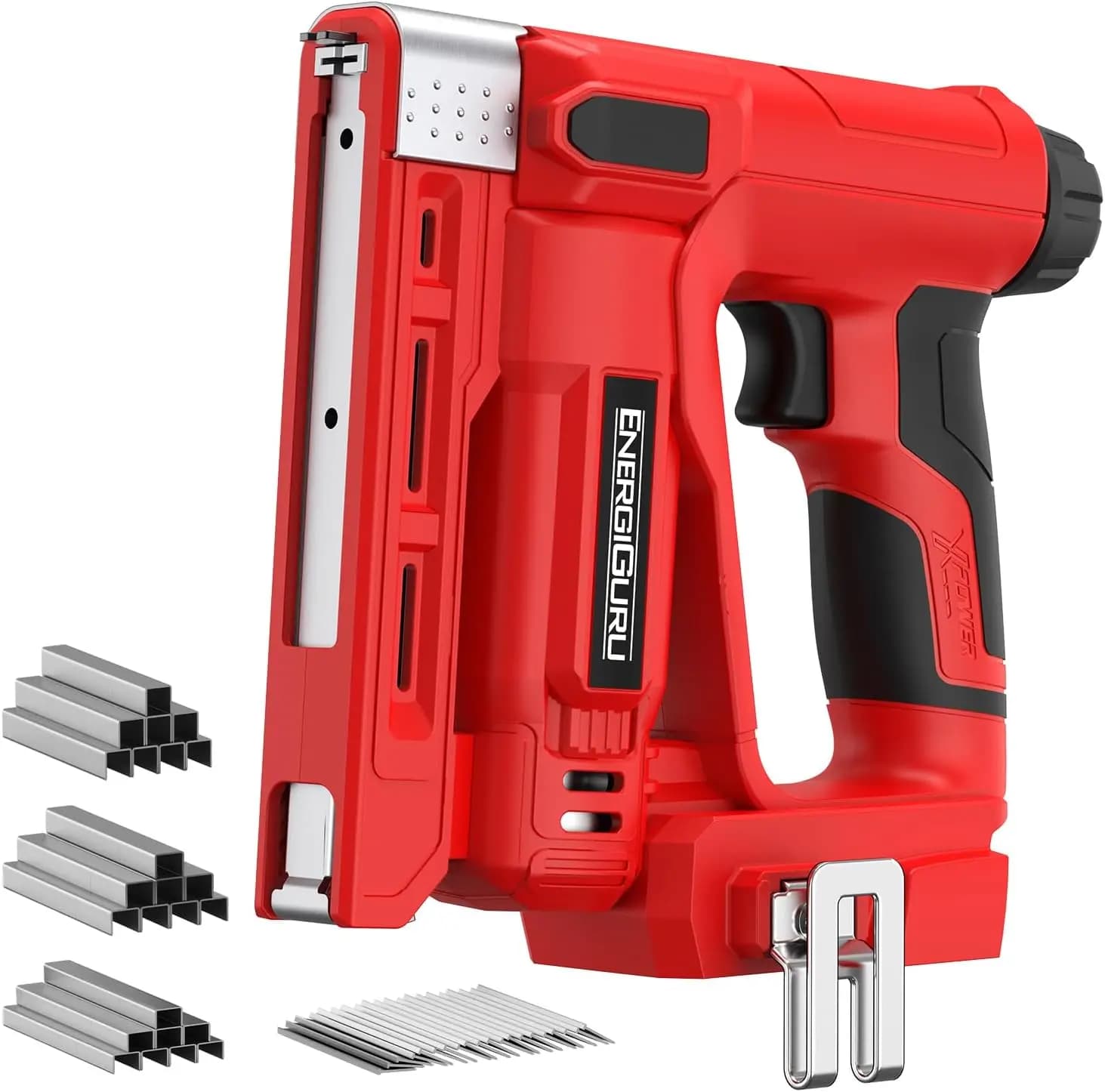 Chiodatrice e Graffatrice 2-in-1 a Batteria 18V, Leggera, 800 Chiodi/Graffette per Lavorazione del Legno