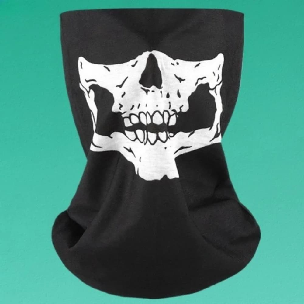Passamontagna da uomo con teschio - Maschera traspirante antivento per ciclismo, moto, snowboard, sottocasco, bandana, sciarpa