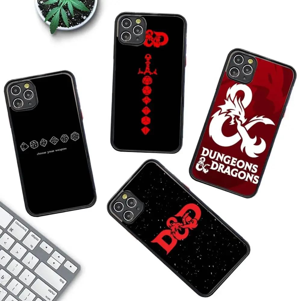 Game D-Dungeons D-Dragons D-DND Phone Case For IPhone 14 X XR XS 7 8 Plus 11 12 13 Pro MAX 13mini Matte Shockproof Case