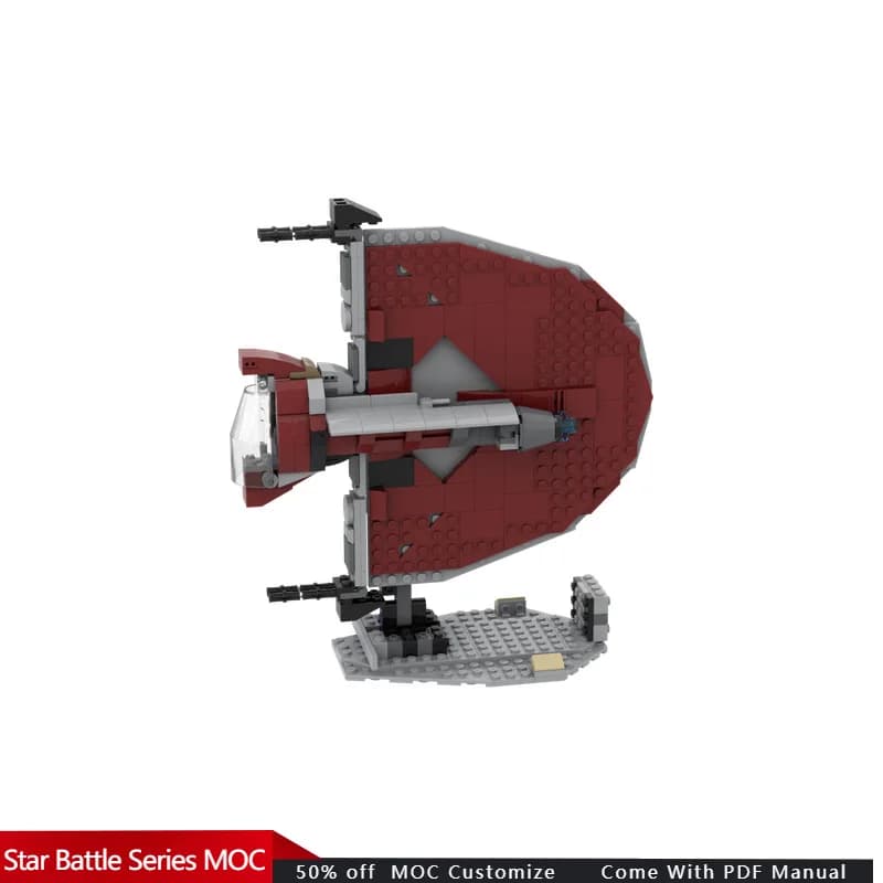 344 PCS Star Scuffle Fanblade Ginivex-Class - 75362 alternative MOC Customize Modular Building Block DIY Holiday Toy Gifts