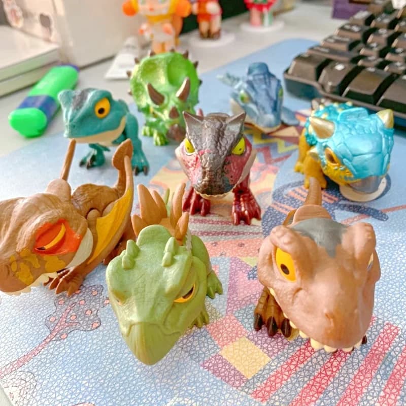 Originale Mattel Jurassic World Snap Squad Dinosauro Indominus Rex Baryonyx Mosasauru Bumy Ankylosaurus Giocattoli per bambini Regalo per ragazzi