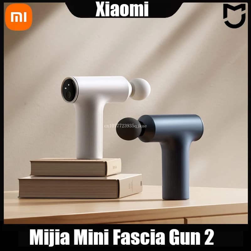 XIAOMI Mijia Mini Fascia Gun 2 Pistola Massaggiante Portatile con Motore Silenzioso Brushless da 18kg di Spinta e 3 Testine Massaggianti per Rilassare il Corpo