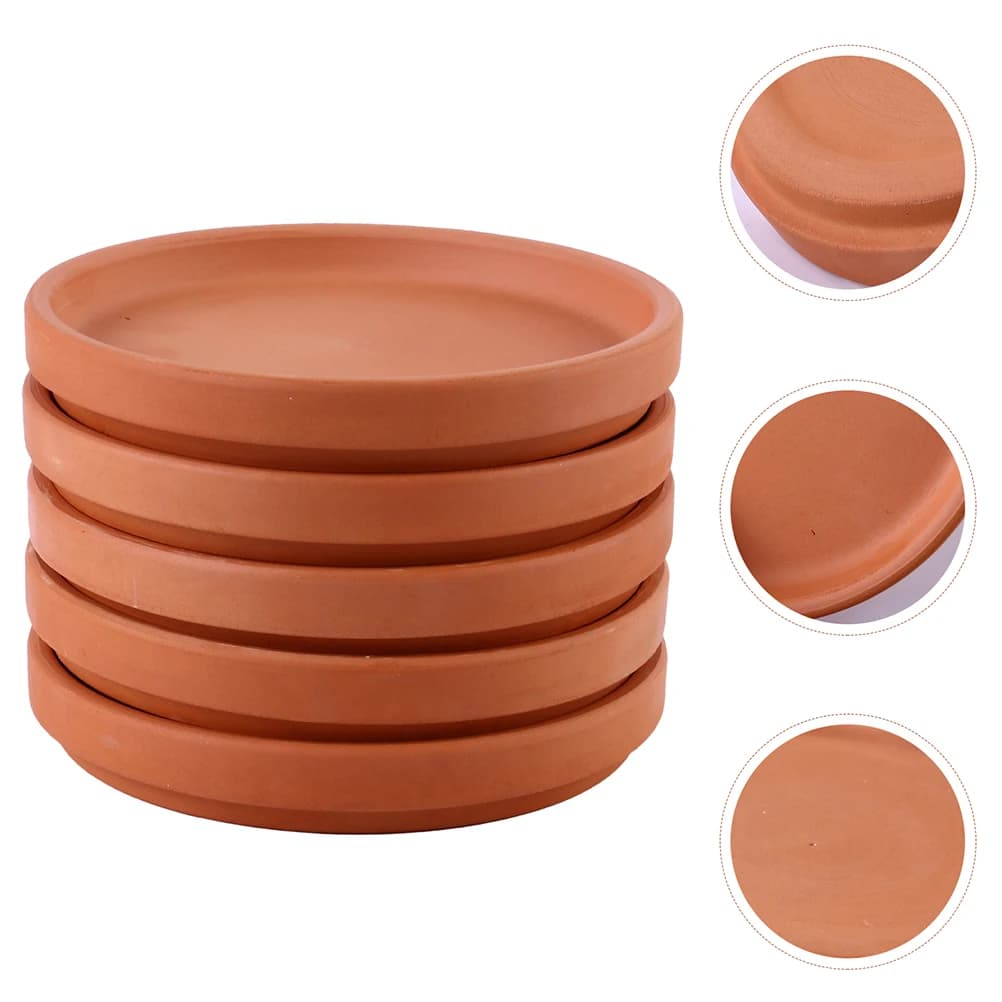 Tray for pots for plants saucers for flower pots round pot for flowers in pot for ceramic clay