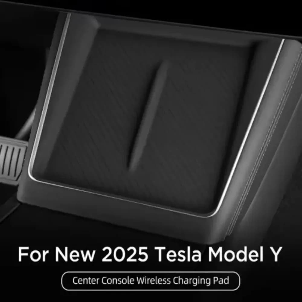 Per Tesla Model Y Launch 2025 Tappetino antiscivolo Tappetino di ricarica wireless Tappetino protettivo antiscivolo per telefono per auto