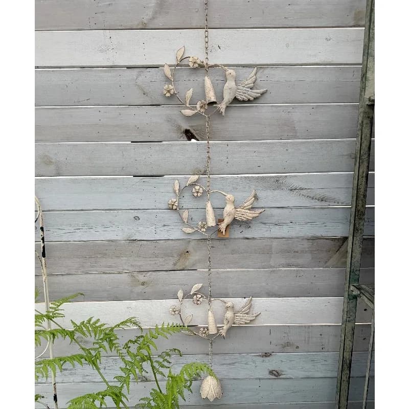 Garden groceries, hummingbird wind chimes