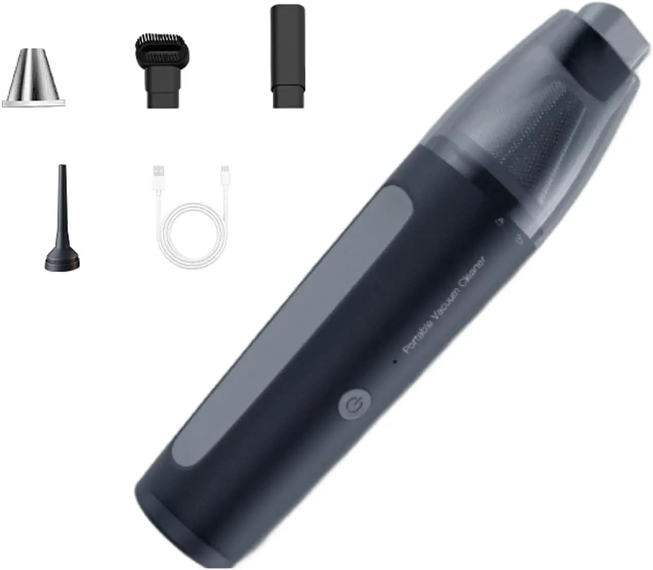 Mini aspirapolvere portatile 13000PA Aspirapolvere per auto senza fili, aspirazione e soffiaggio 2 in 1 per auto, casa, ufficio - Nero