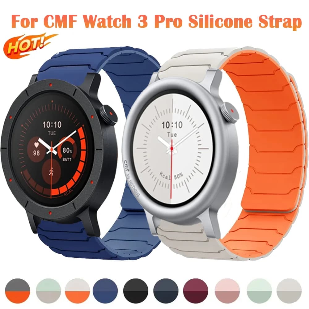 Cinturino magnetico in silicone da 22 mm per Niente CMF Watch 3 Pro Bracciale per Niente CMF Watch Pro 2 Band Correa Accessori