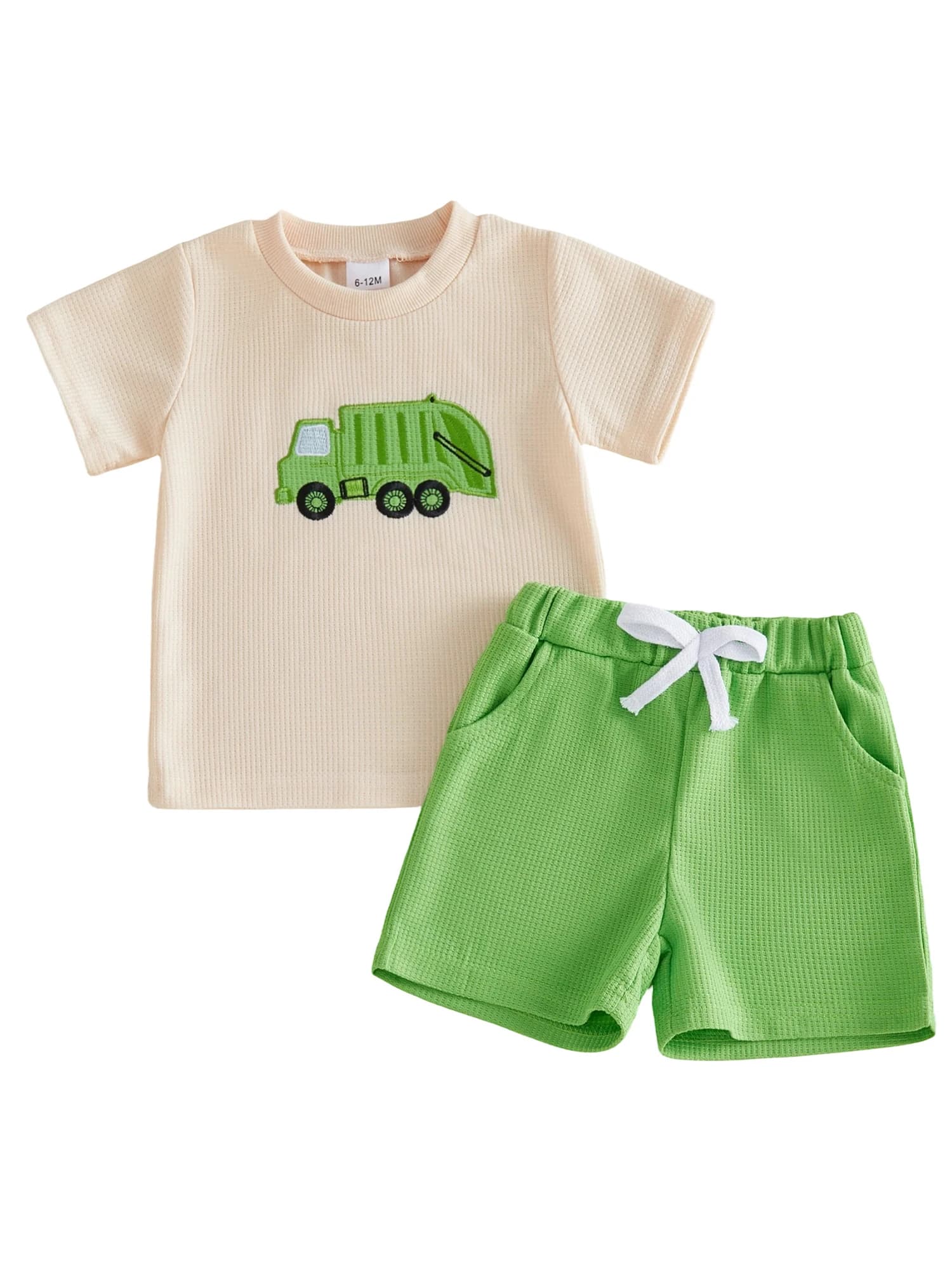 2 pezzi di abiti estivi per bambina, top a maniche corte con stampa floreale, set di pantaloncini con volant, set di abbigliamento per neonati, vestiti per bambini