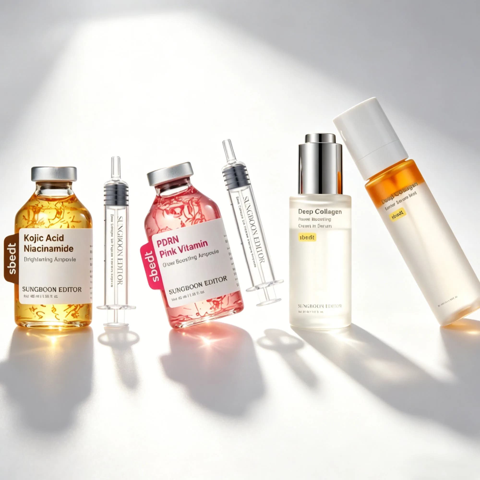 SUNGBOON EDITOR Siero Barriera al Collagene Profondo, Spray Intensivo al Peptide di Seta, Ampolla Idratante che Migliora la Secchezza e le Rughe Sottili