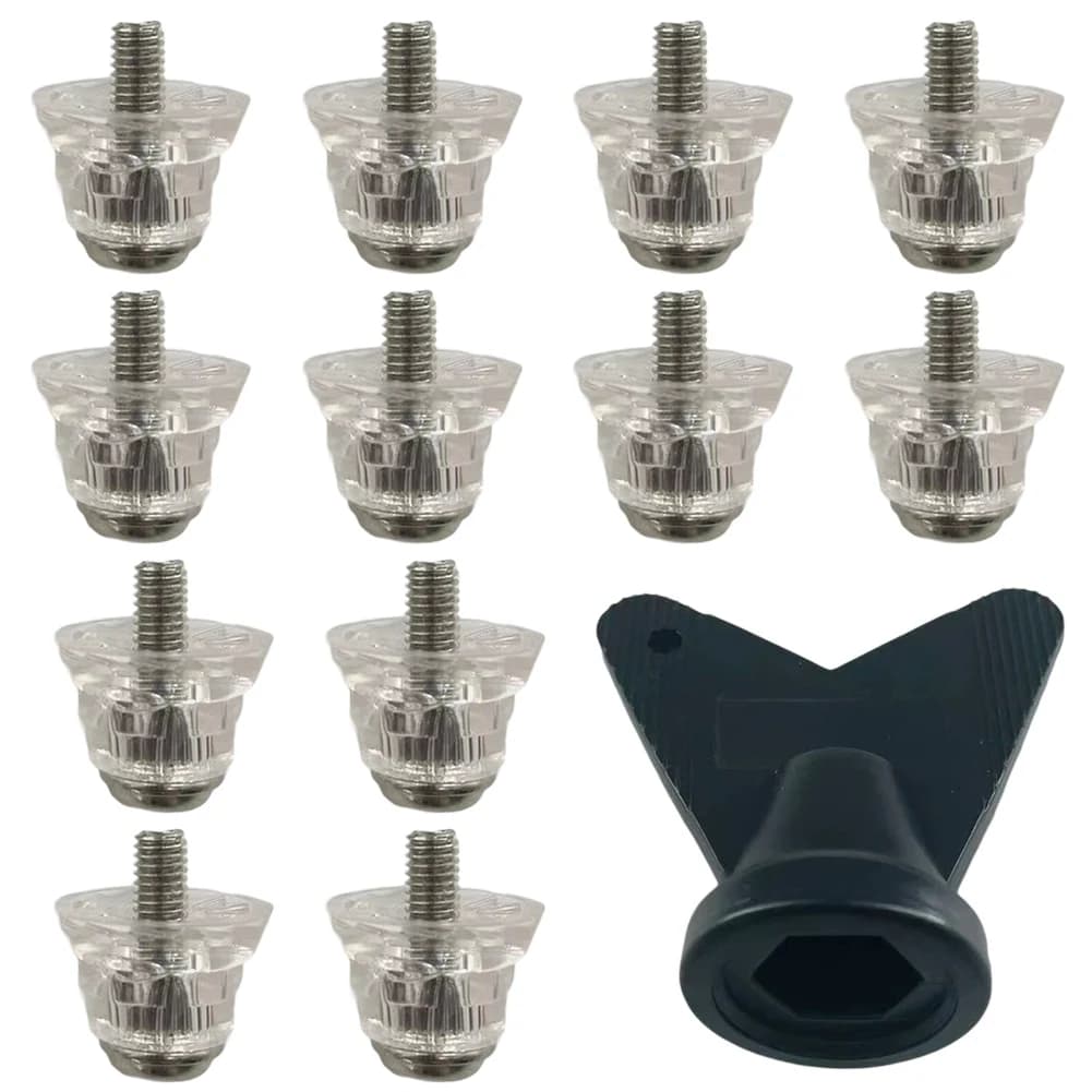 Hiking Shoes Accessories Plastic Part Length 13mm Football Boot Studs Plastic Material Compatible With 5mm Thread