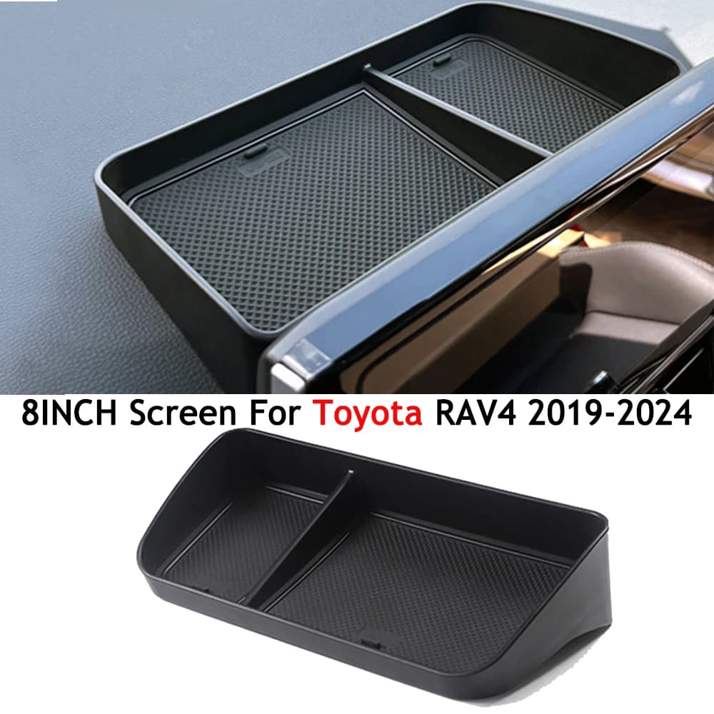 Auto Cruscotto Scatola di Immagazzinaggio Per Toyota RAV4 2019 2020 2021 2022 2023 2024Centro Console Organizer Vassoio Supporto Del Telefono Accessori Auto