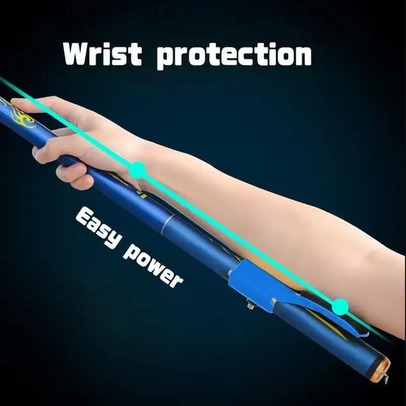 Supporto per Braccio per Canna da Pesca, Supporto Portatile Antiscivolo per Pesca, Supporto per Polso, Attrezzo da Pesca per Esterni di Facile Utilizzo