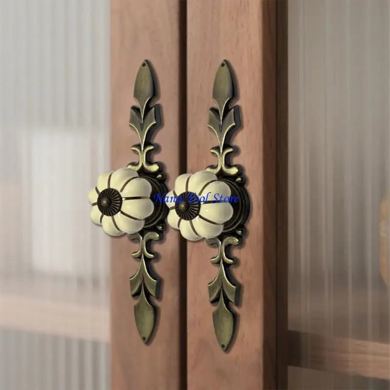31GJ Retros European Bar Pumpkins Maniglia per cassetti Hardware in leghe zinco