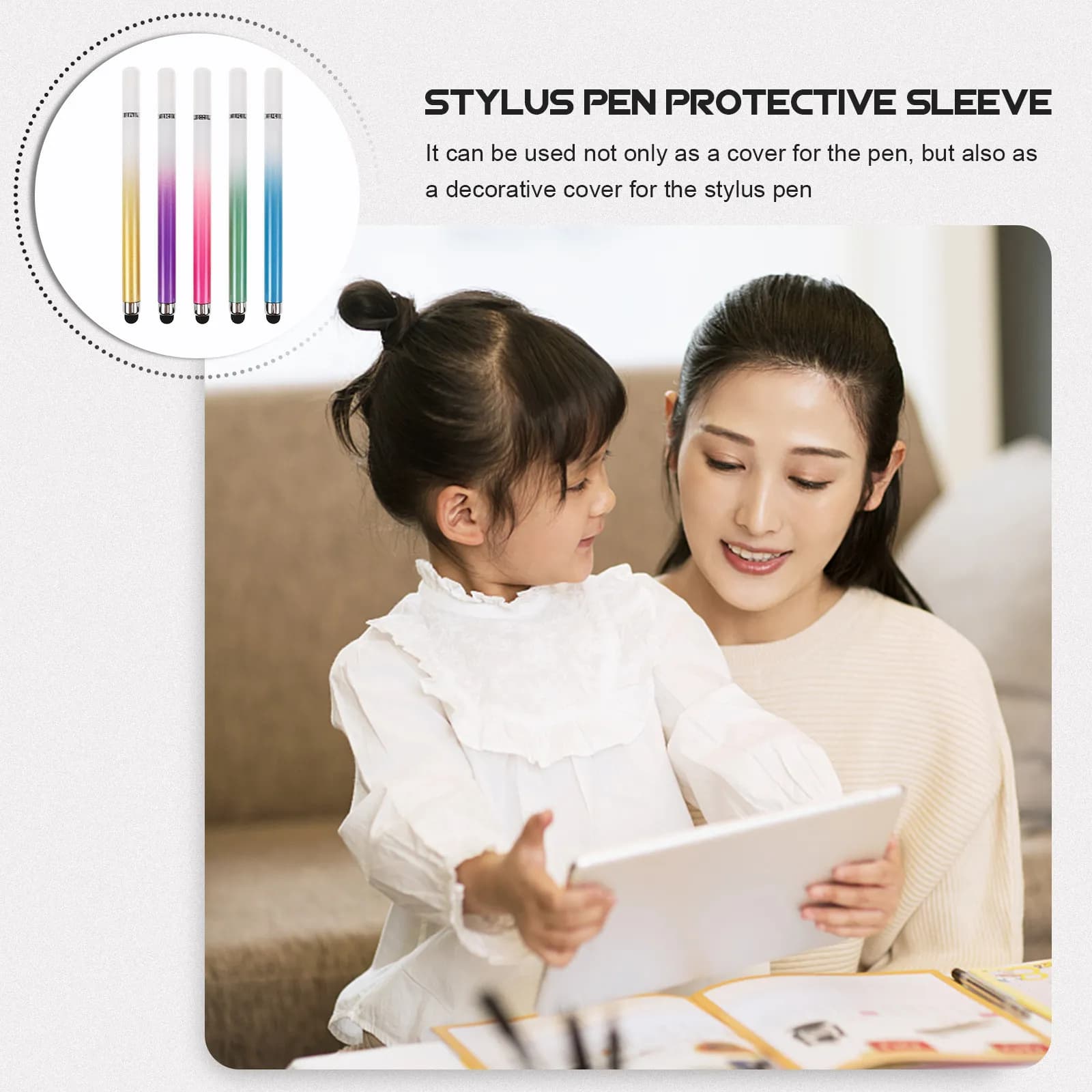 Penna stilo capacitiva universale da 10 pezzi per tablet, telefoni, disegno, scrittura, appunti, penne capacitrici